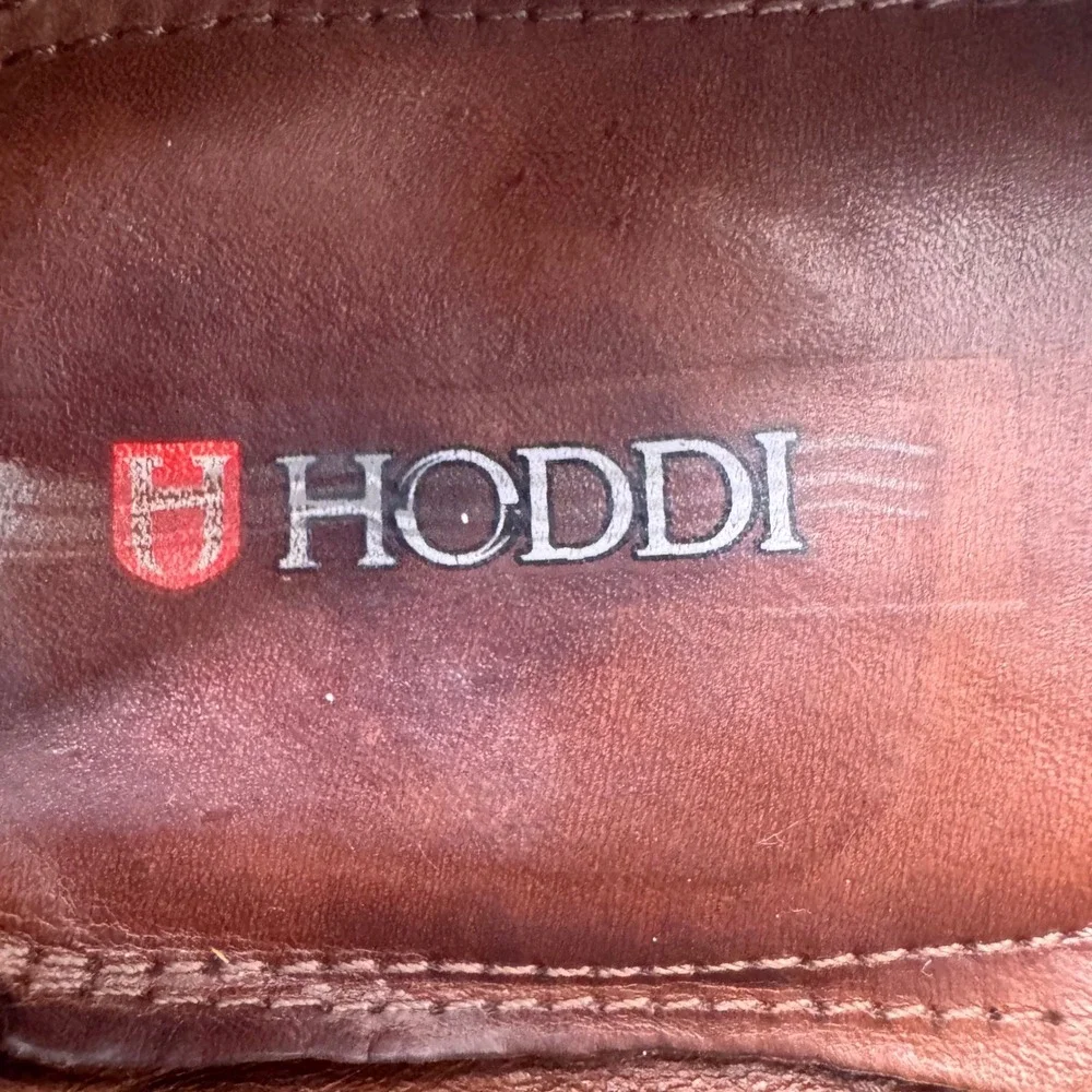 Hoddi MDV001 Mens Navy Pebbled Leather Slip On Driving Loafers Shoes Size 10